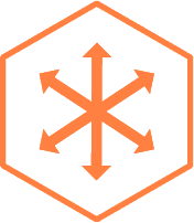 Six-way arrows icon