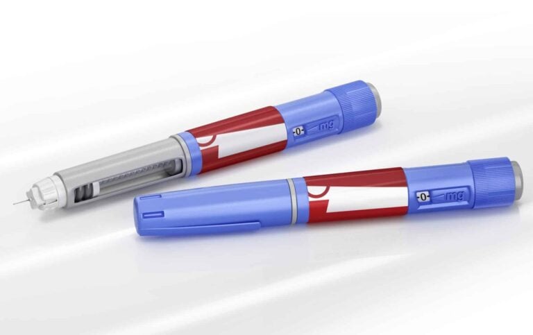 Two pen injectors for self-injection of drug