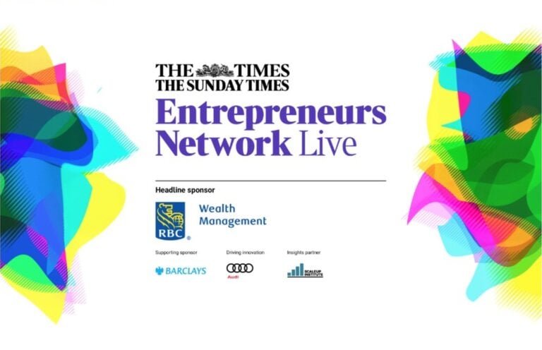 Advert for Times and Sunday Times Entrepreneurs Network Live